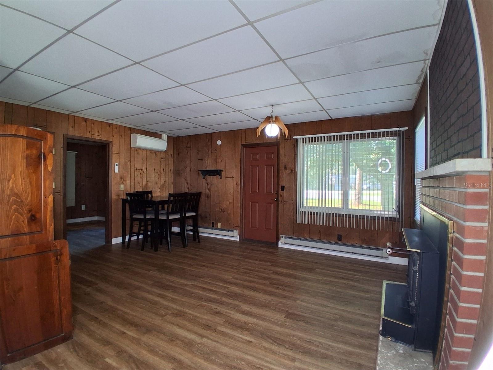 Great room wide angle from kitchen Great room wide angle from kitchen