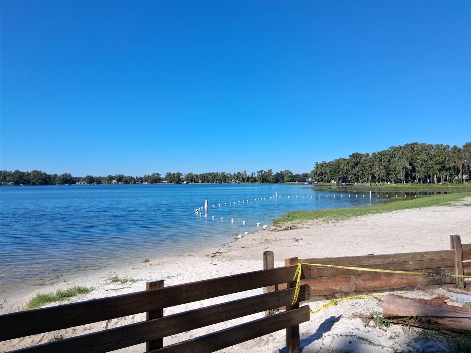 Beach at lake