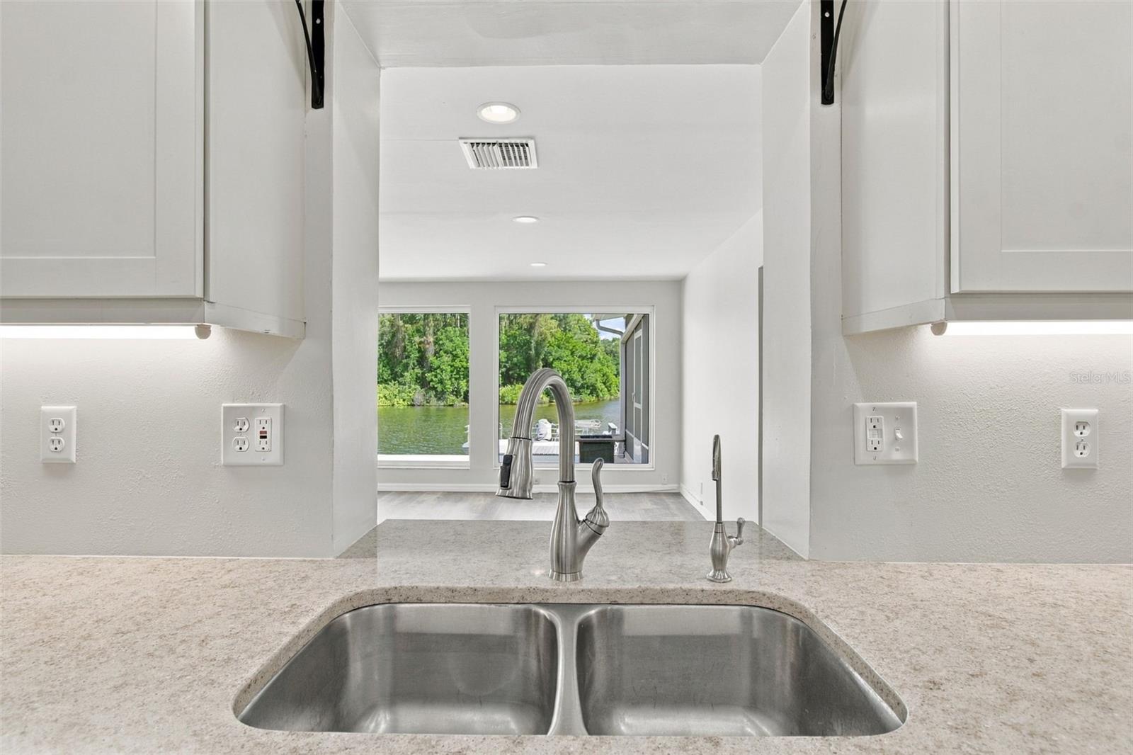 view from kitchen