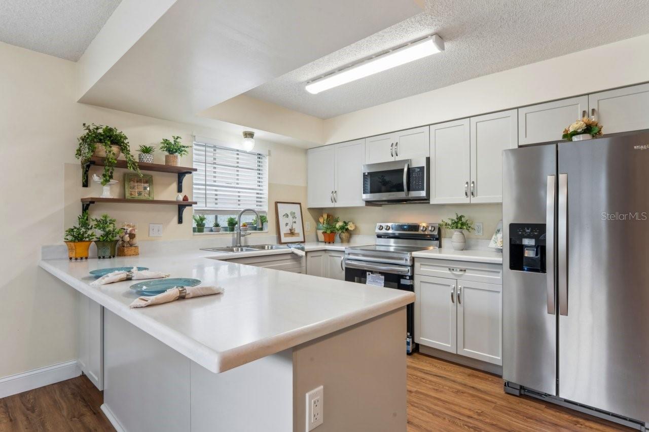 Brand new kitchen with updated appliances, new cabinets, and more.