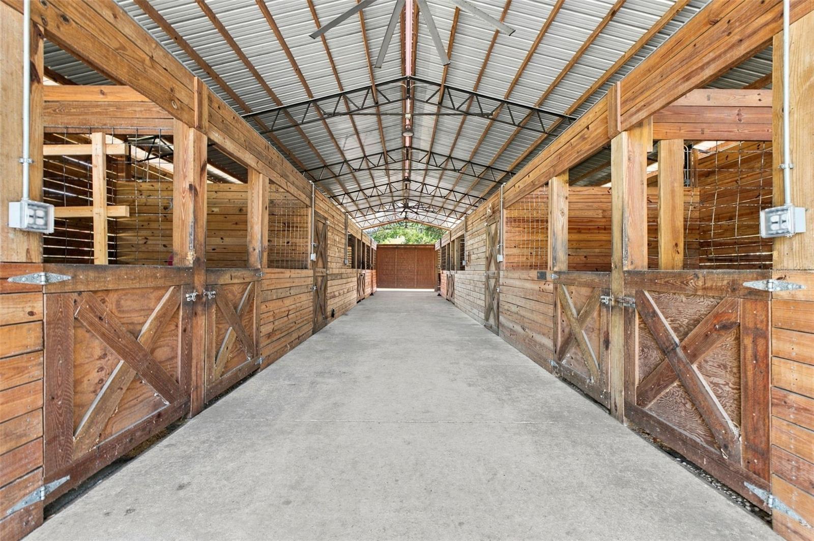 CONCRETE CENTER AISLE