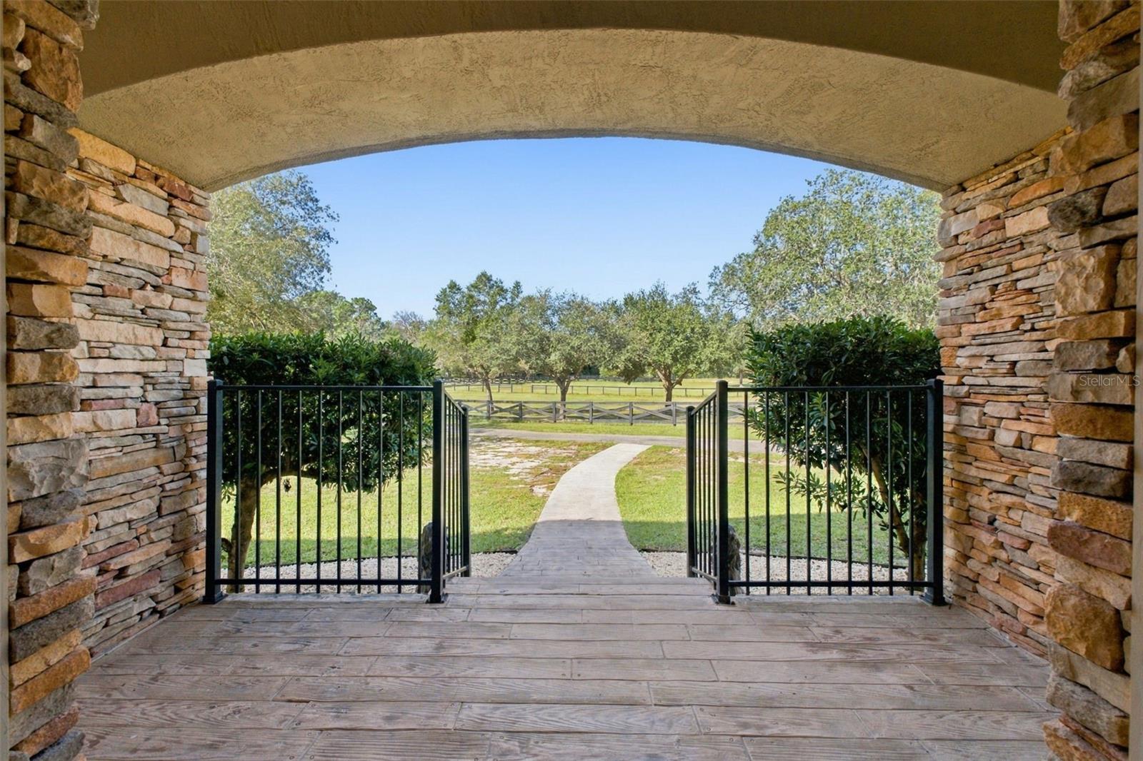 VIEW FROM FRONT DOOR