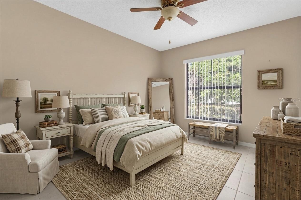 bedroom 2 virtual staged for other set up ideas (not included)