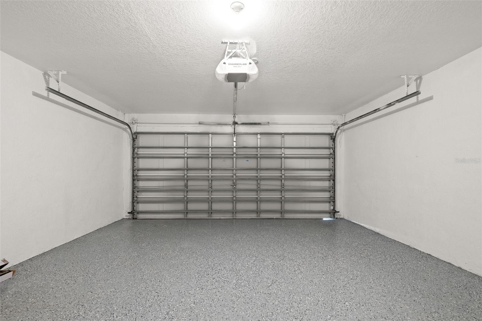 2 Vehicle Garage with Epoxied Floor
