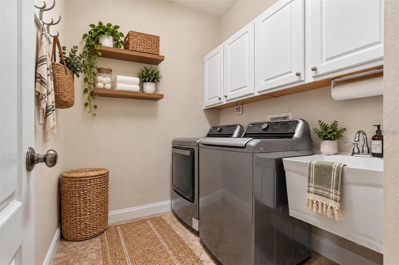 Virtually Staged Laundry Room 1st Floor