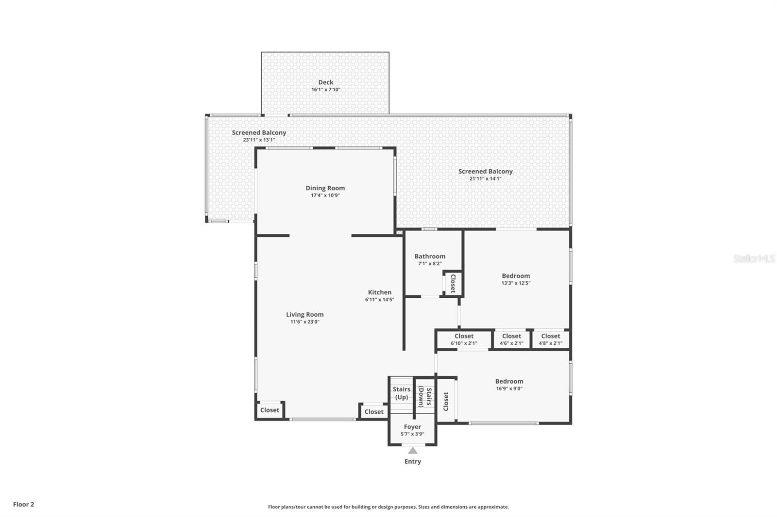 Upstairs layout
