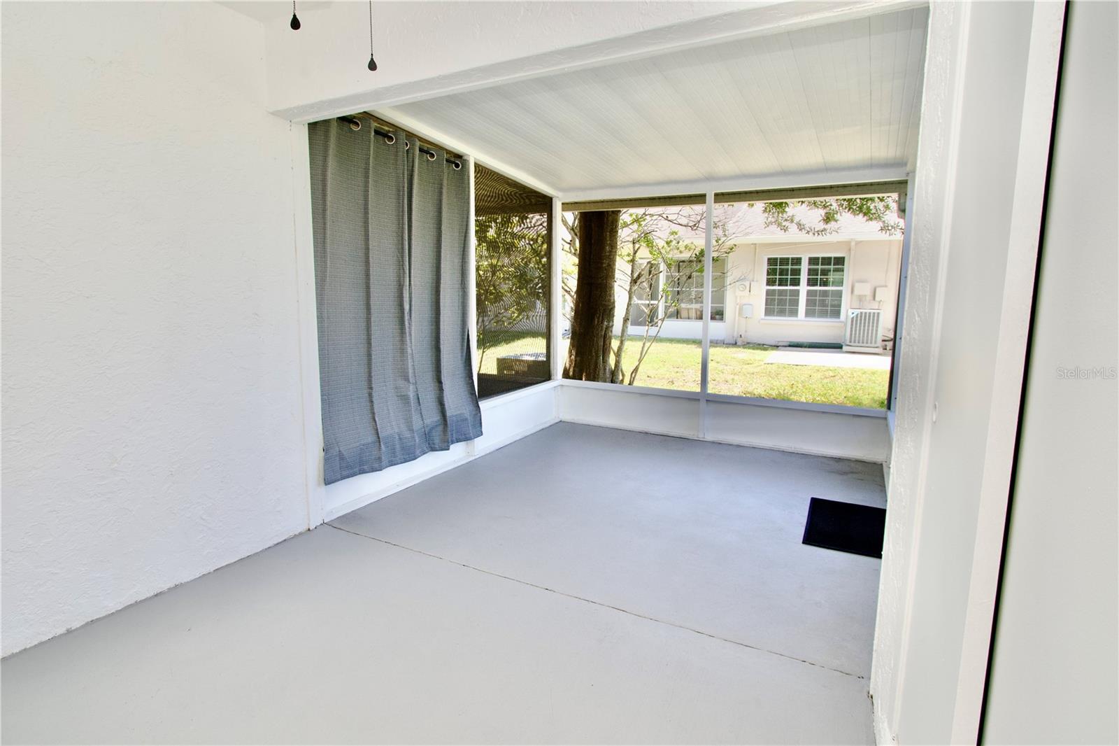 Extended Screened Back Porch