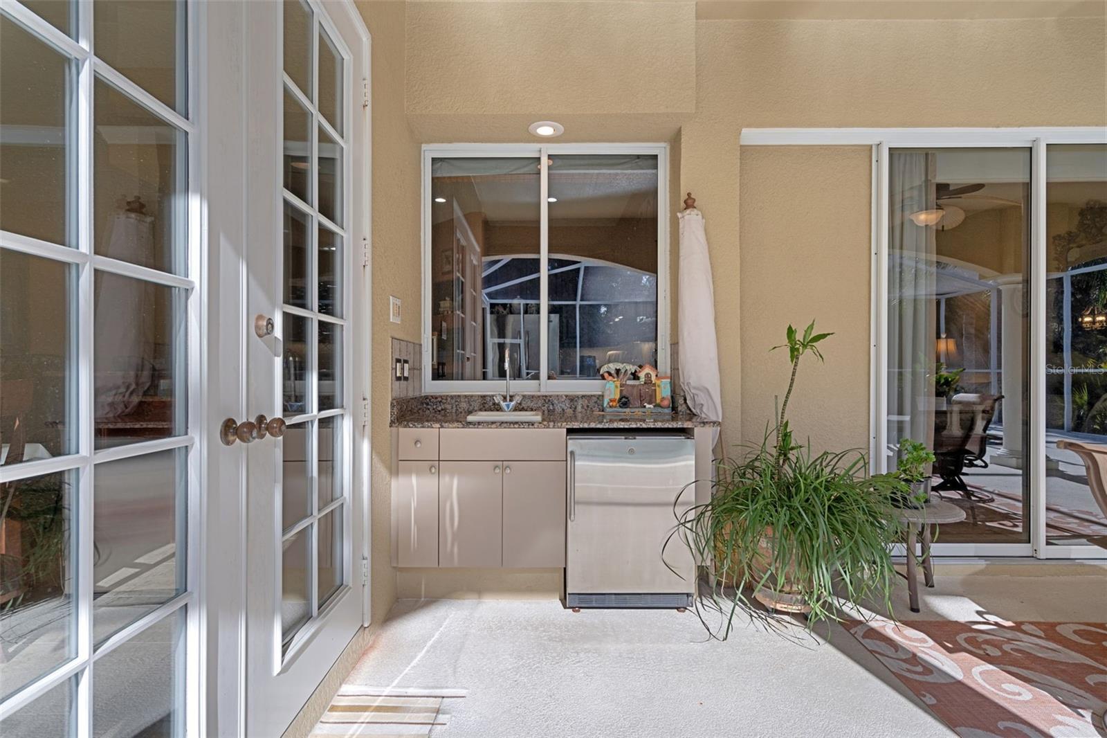 Outdoor Refrigerator and Sink