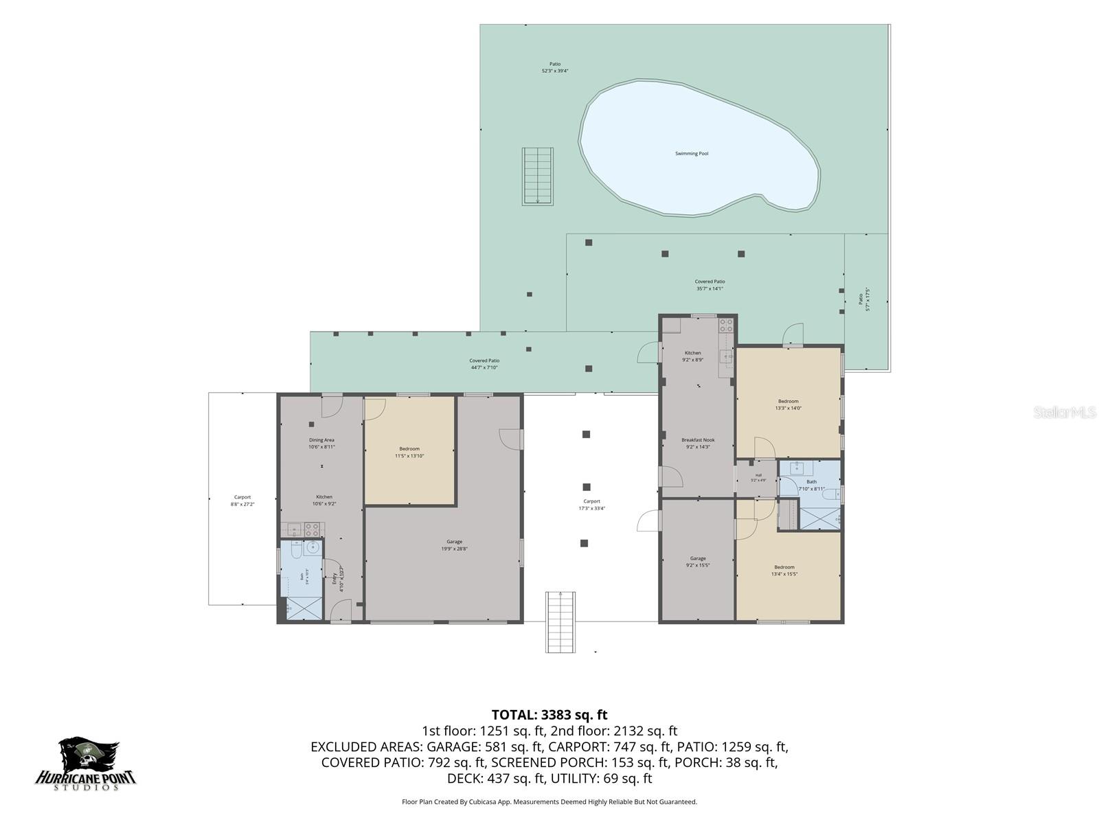 Downstairs unit 3 & 4  Floor Plan