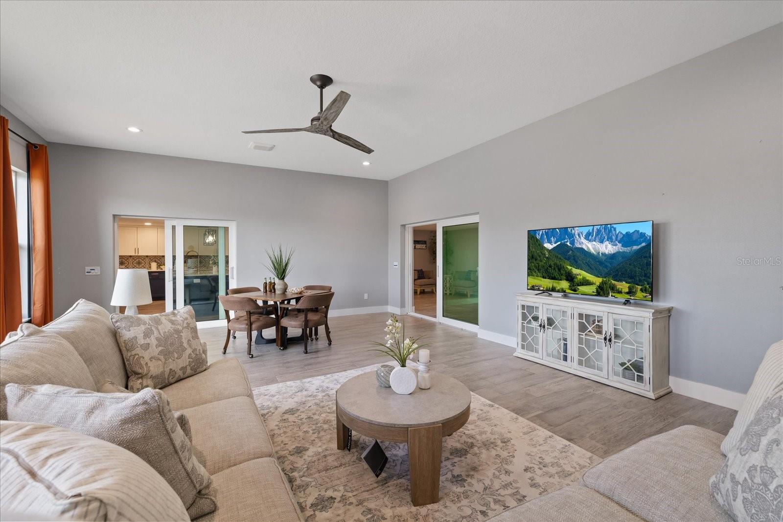Family room with mini split AC