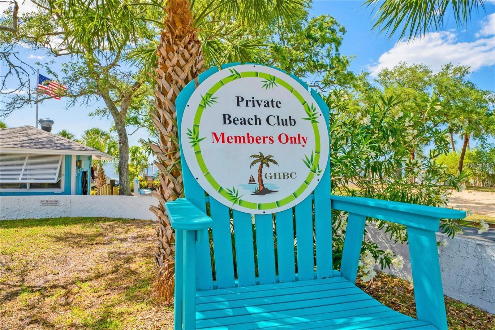 Private beach club access