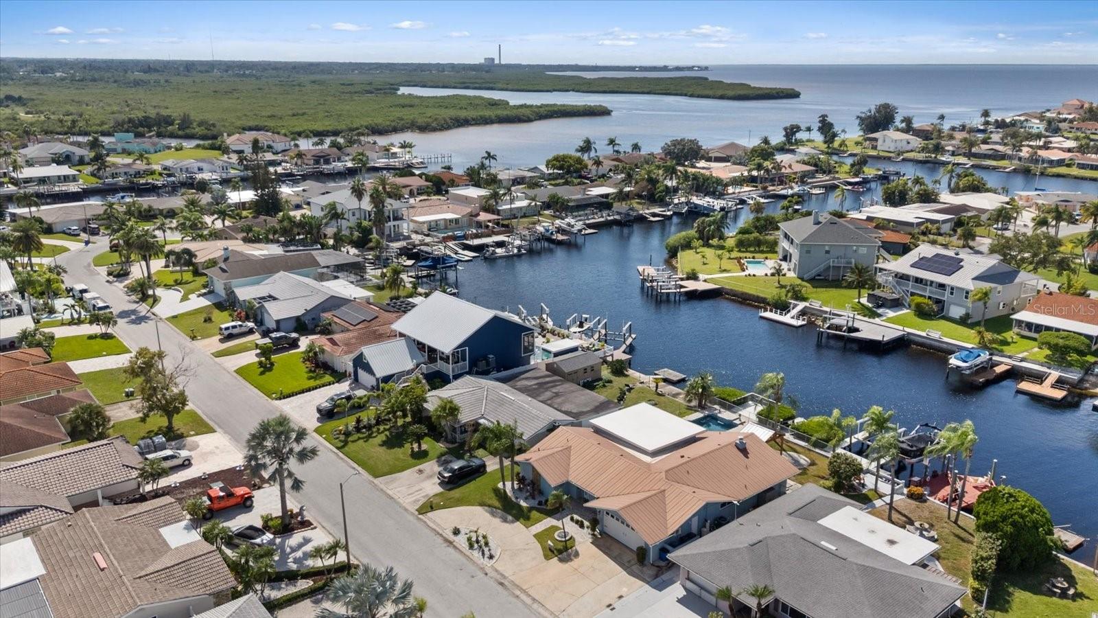 View looking toward south channel