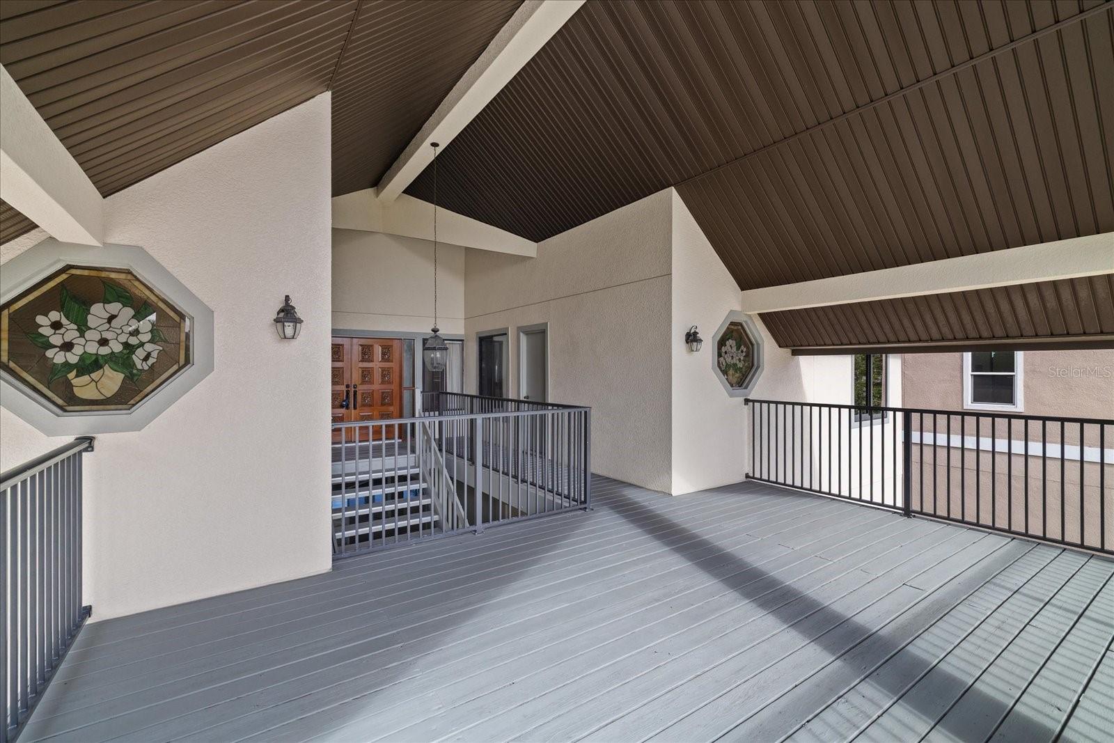 Deck at front landing