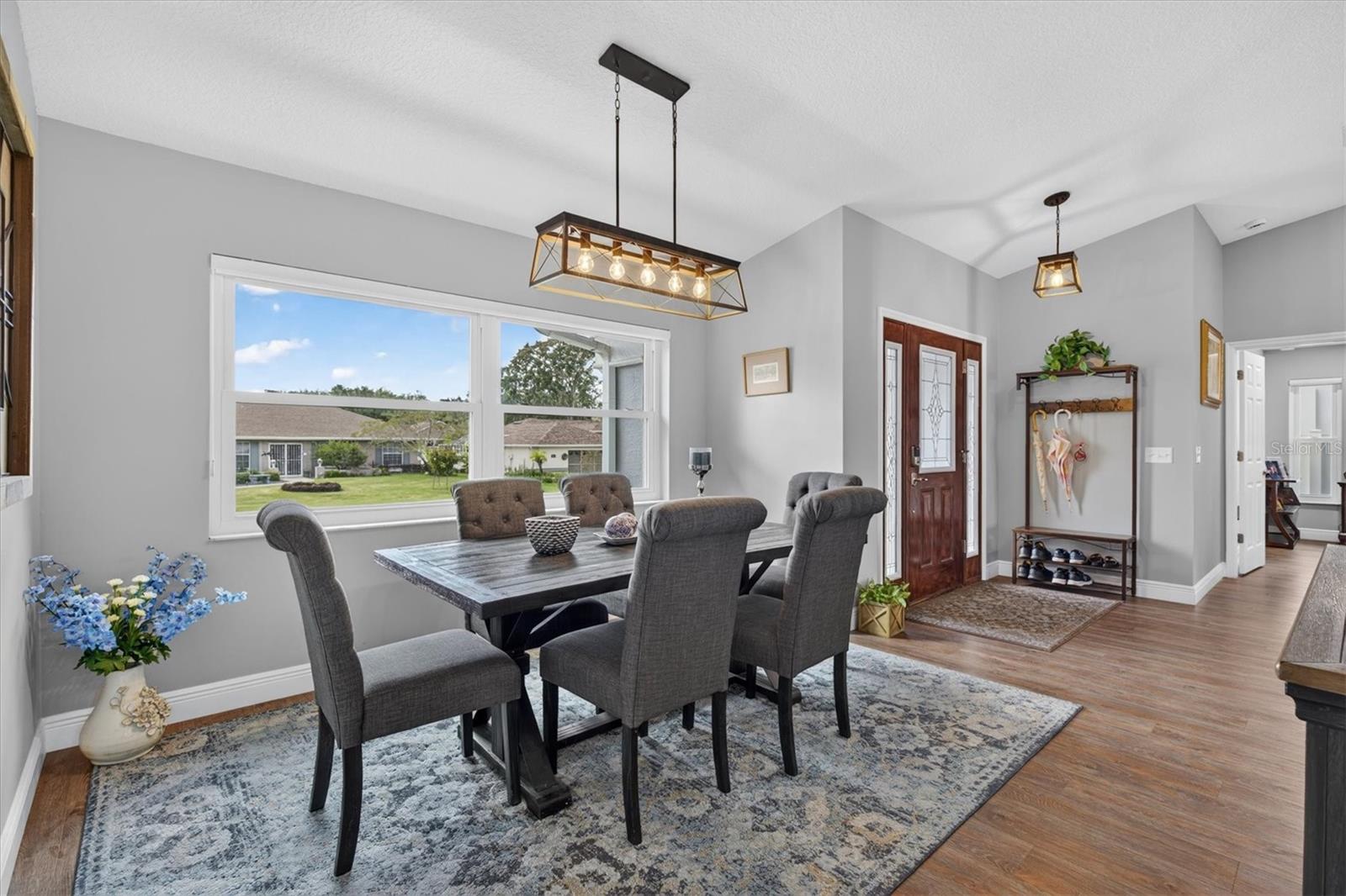 Dining Room with Double Paned Picture Window