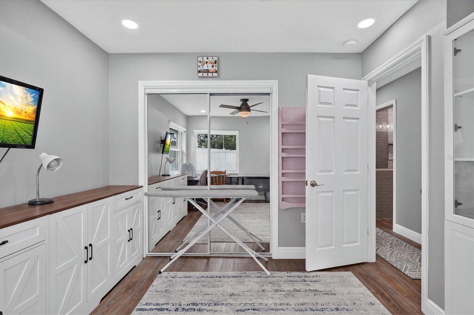 Bedroom 3 with White Cabinetry that can stay