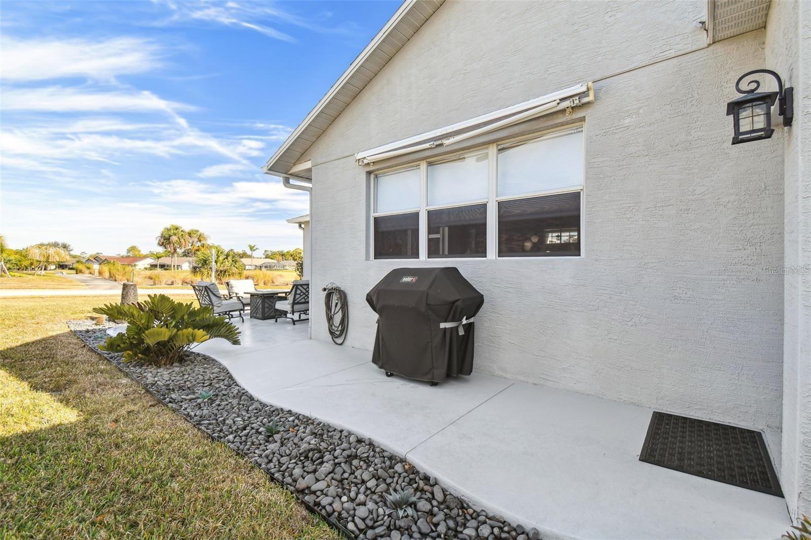 roll out awning over grill