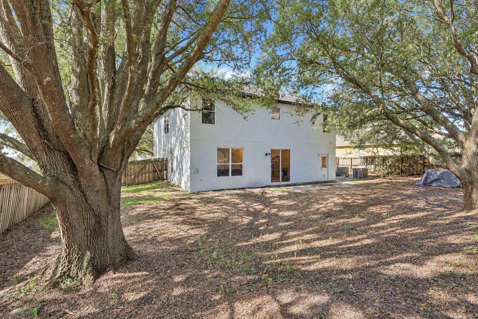 Backyard is large with no neighbor behind you.