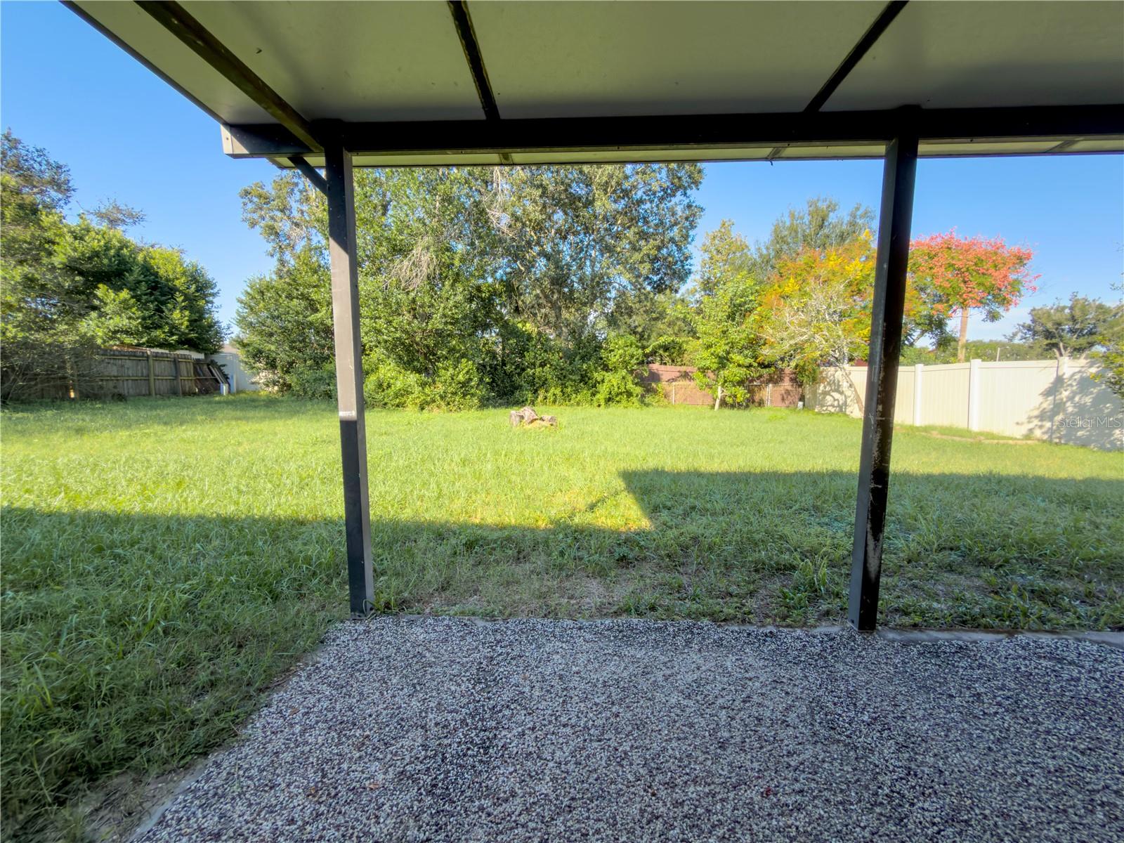 View of Backyard from Patio