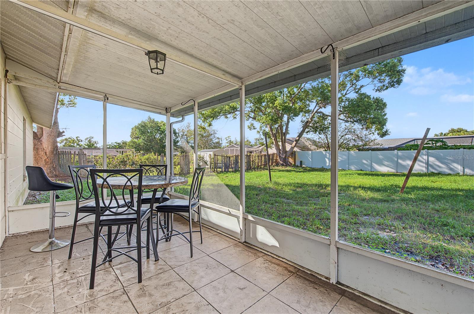 Back patio