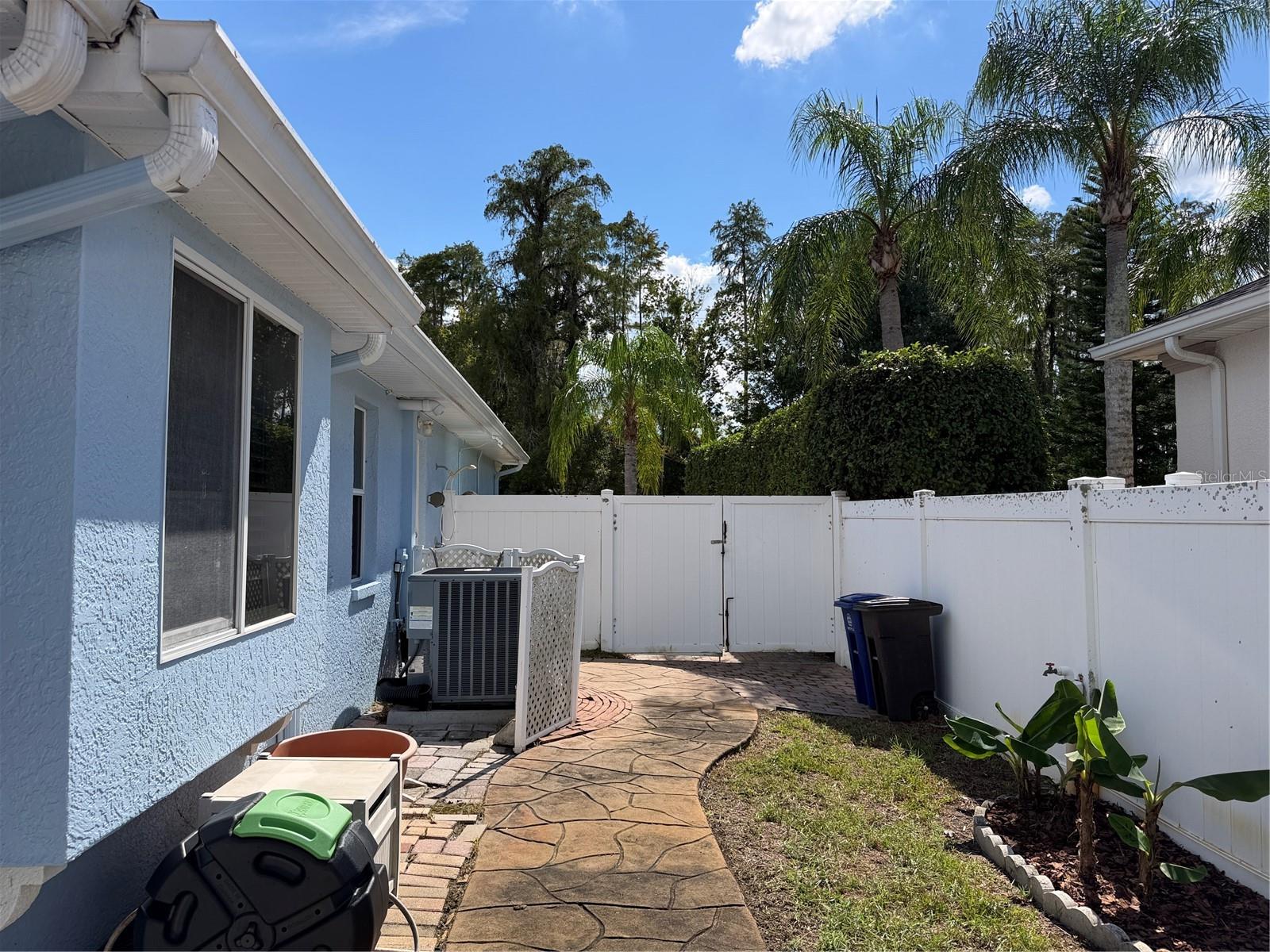 West side of house