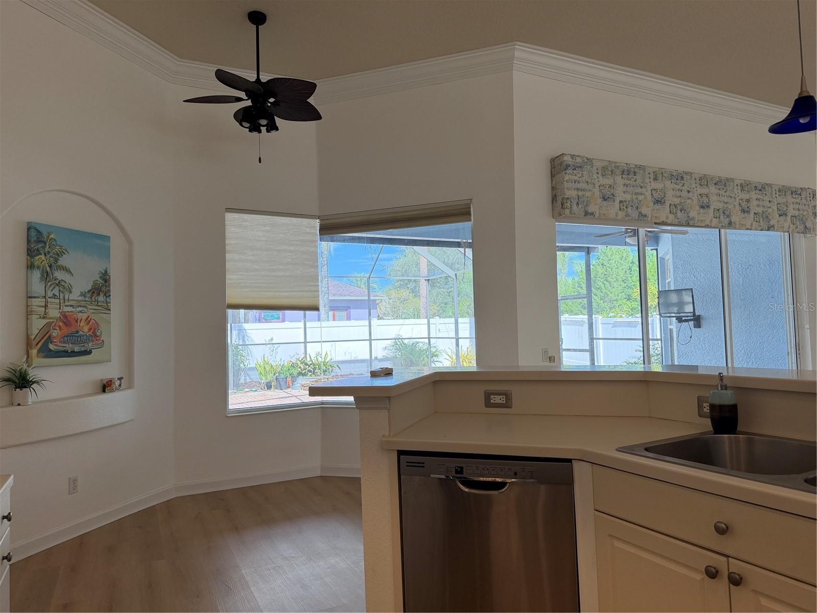 Stay connected with guests while in the kitchen