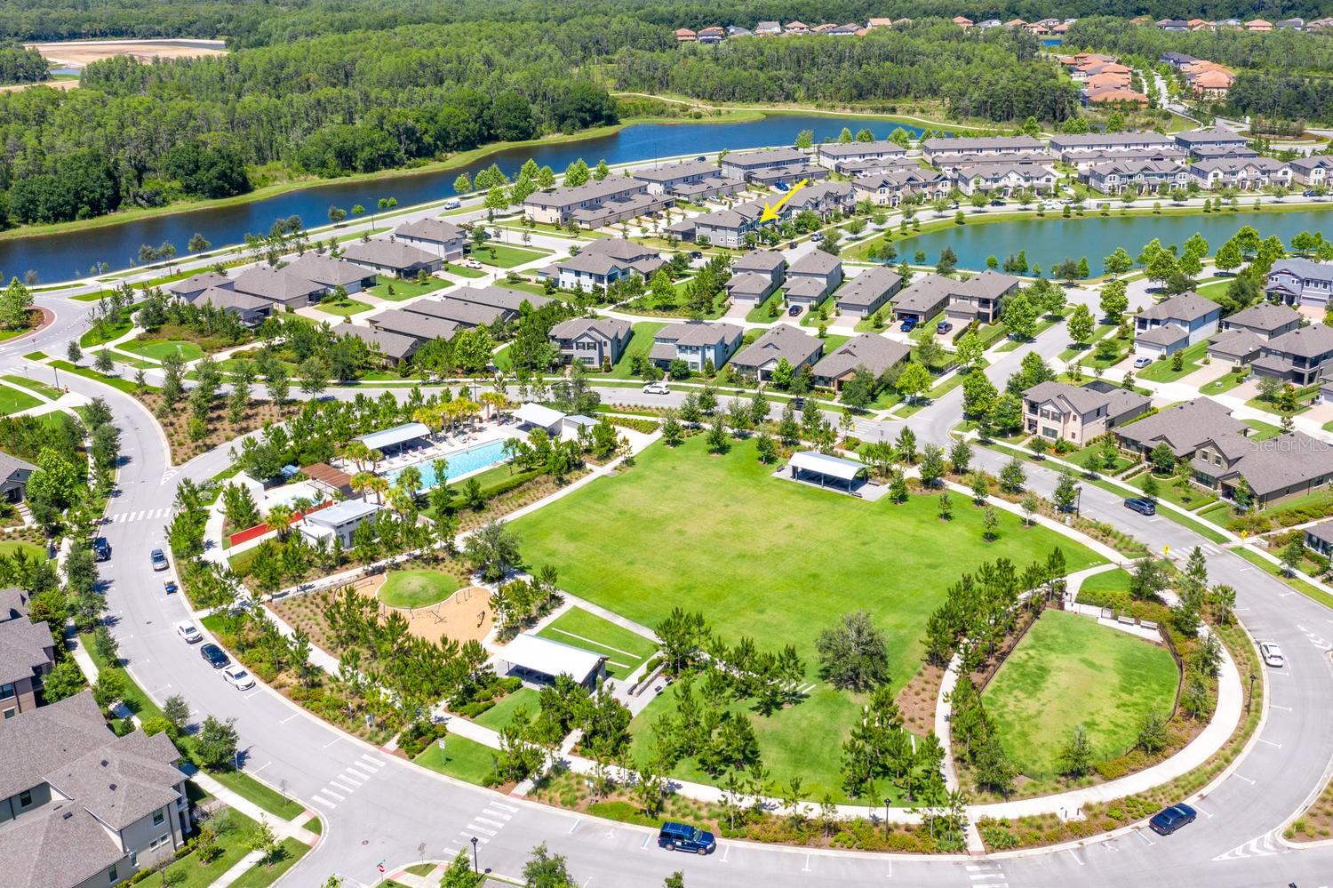 Aerial View Cannon Lake
