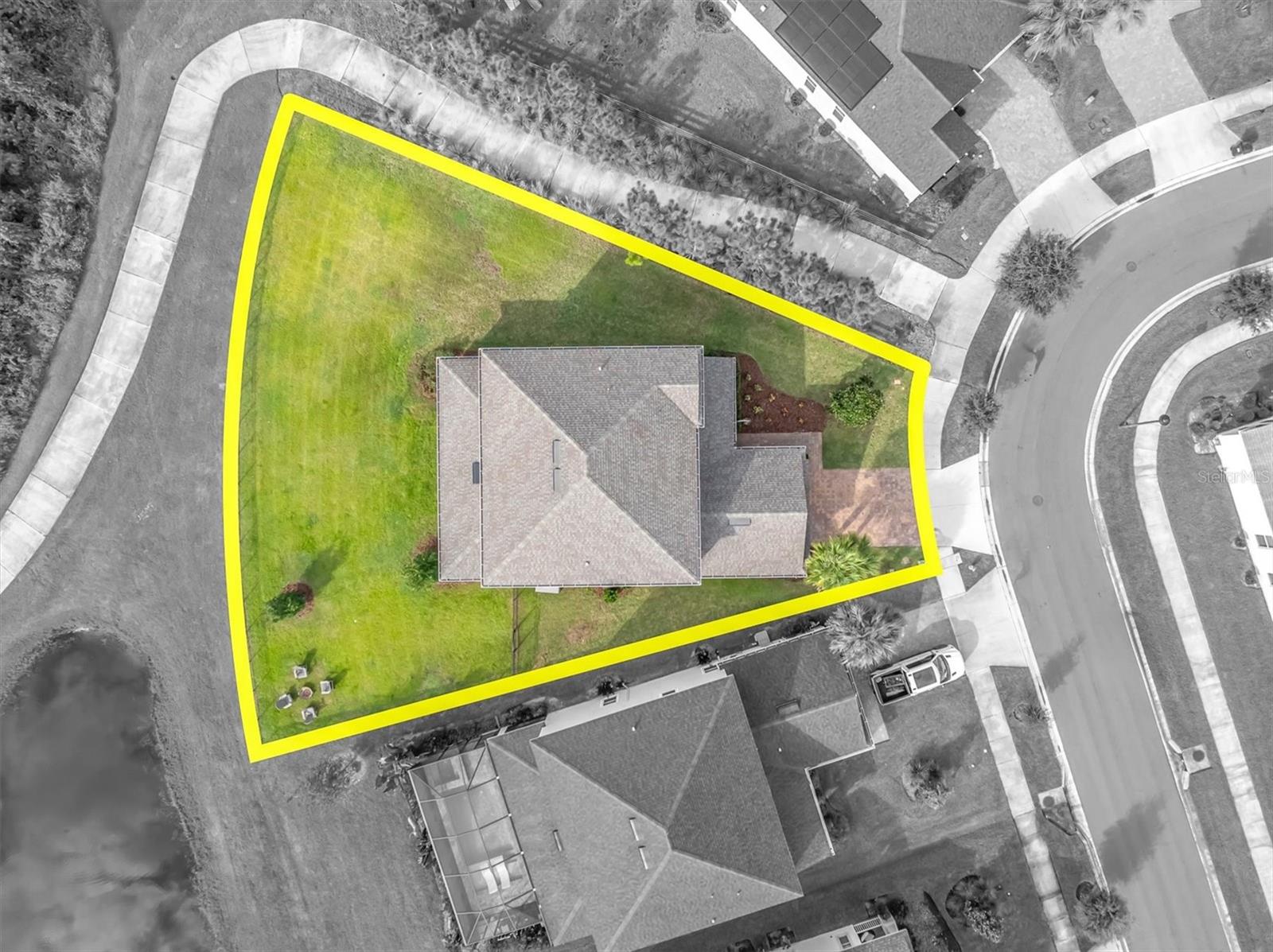 Aerial Lot Property View
