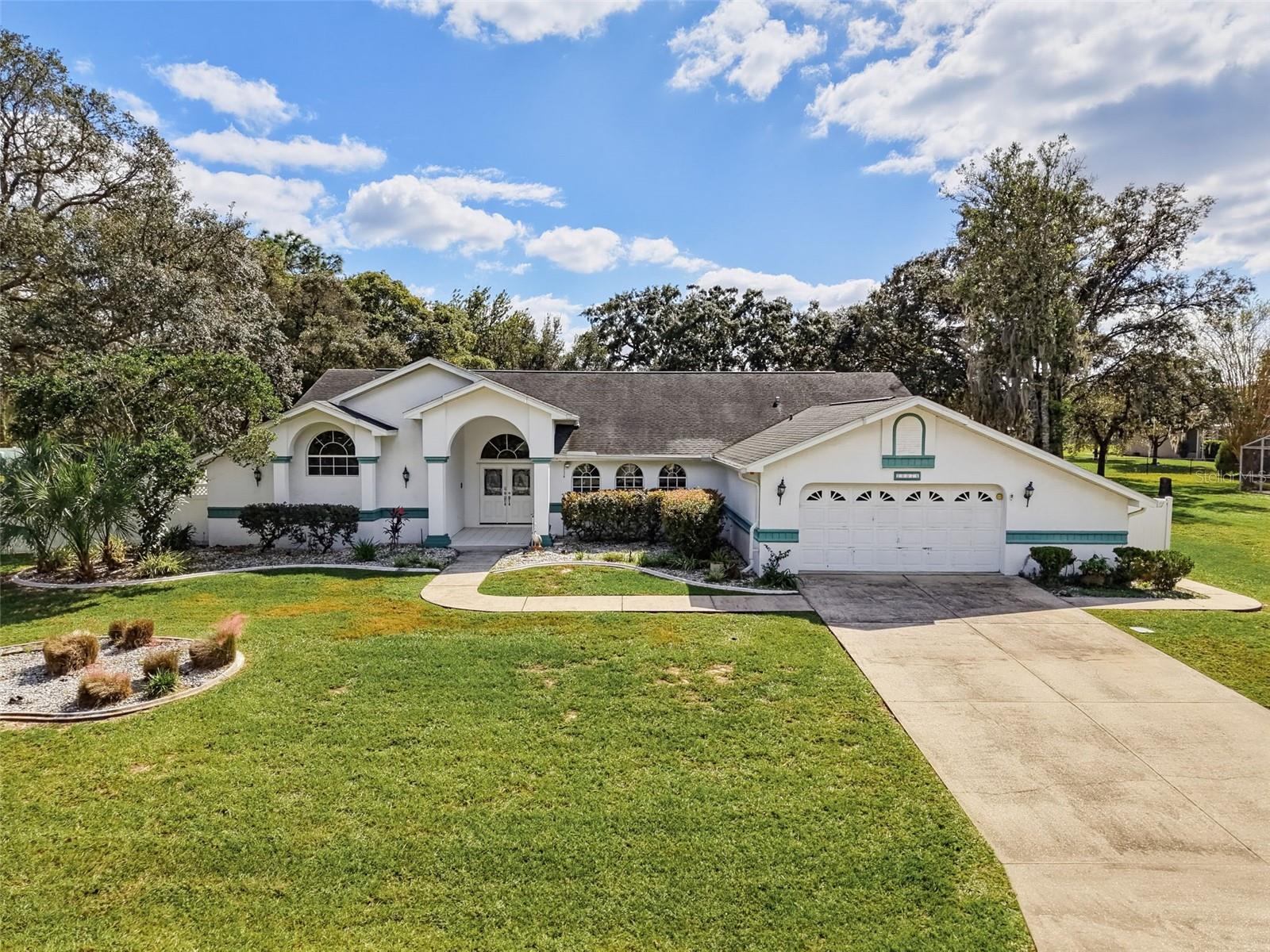 All lots in this neighborhood are large. This one is ~half an acre.