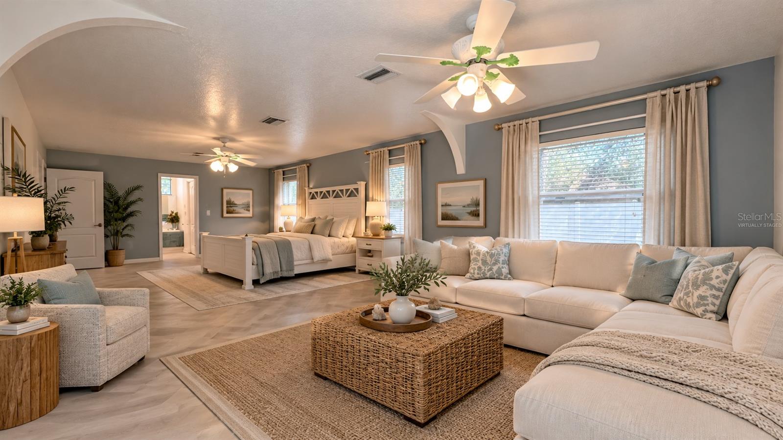 Yes, this room is very long! (virtually staged)