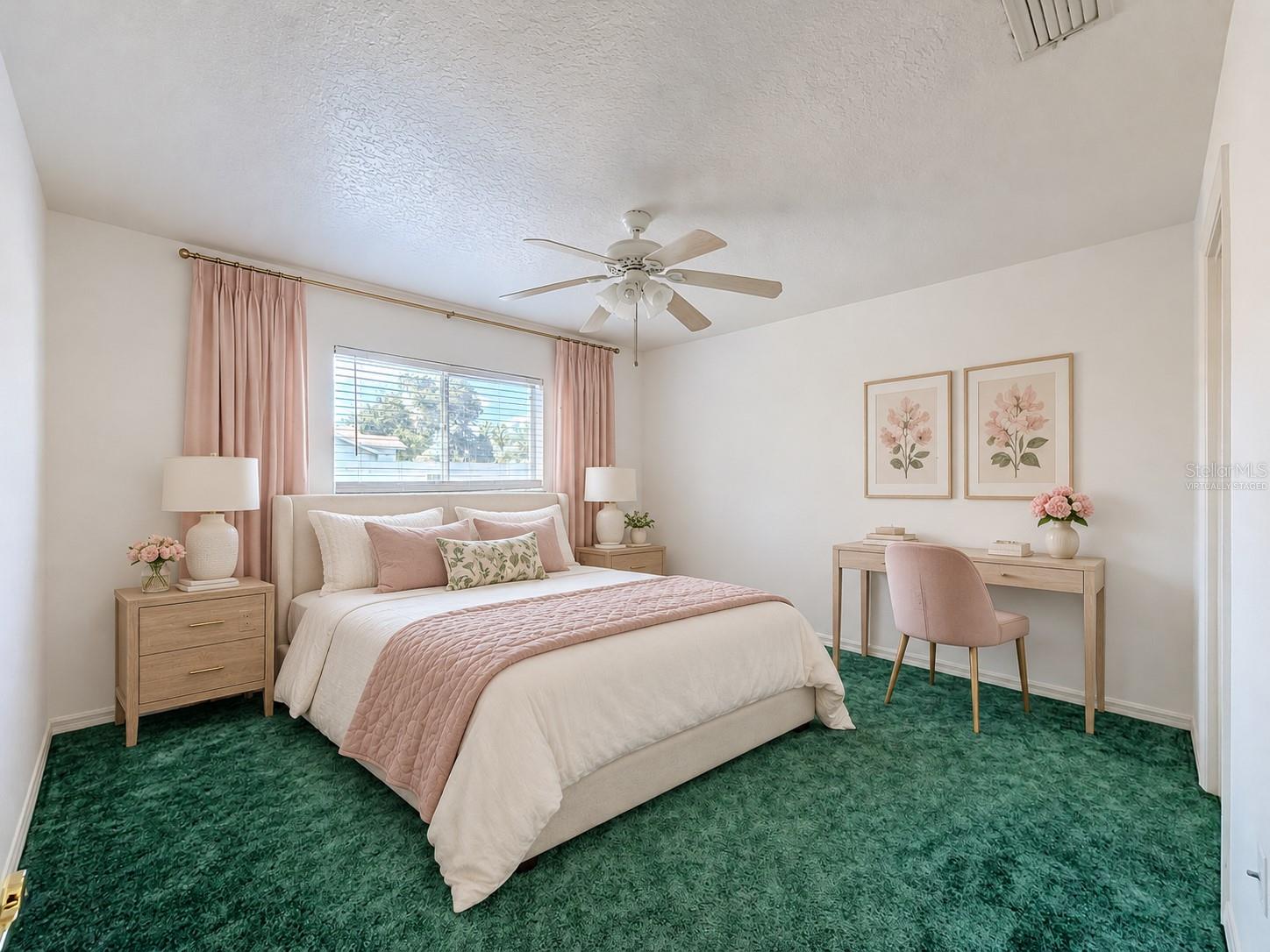 3 of 4 total bedrooms. (virtually staged)