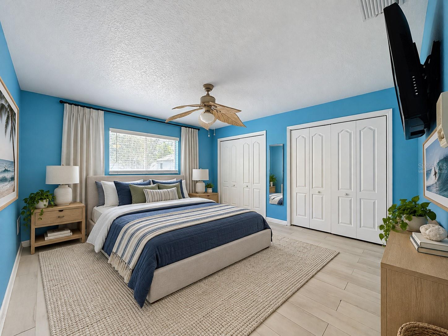 2 of 4 total bedrooms. (virtually staged)