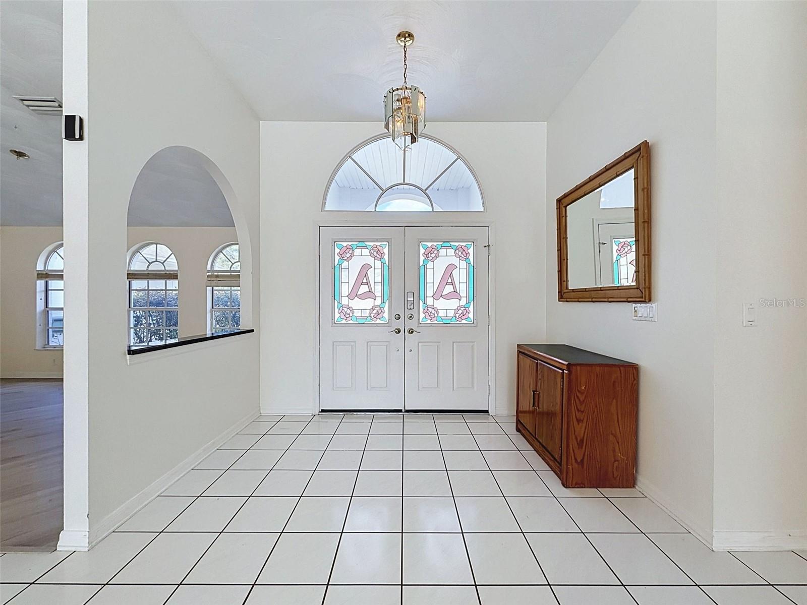 Large foyer to greet guests.