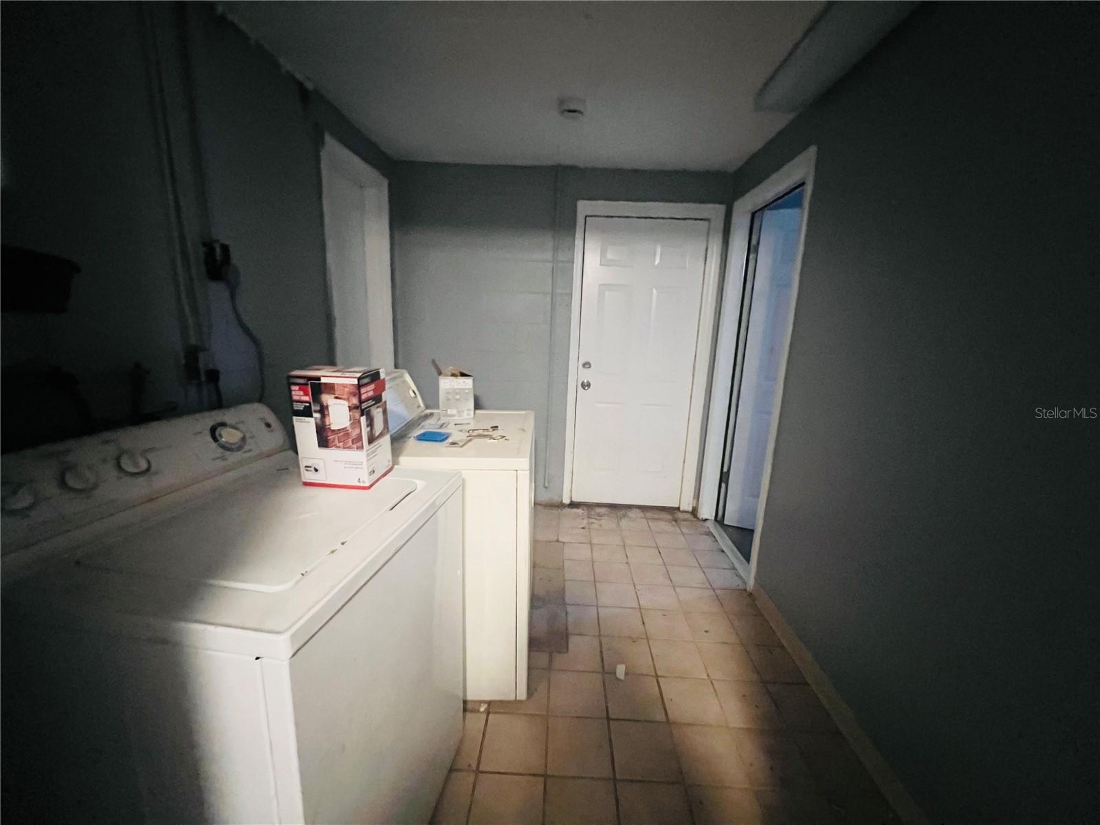 INSIDE UTILITY ROOM OR PLUMBING FOR POOL BATH