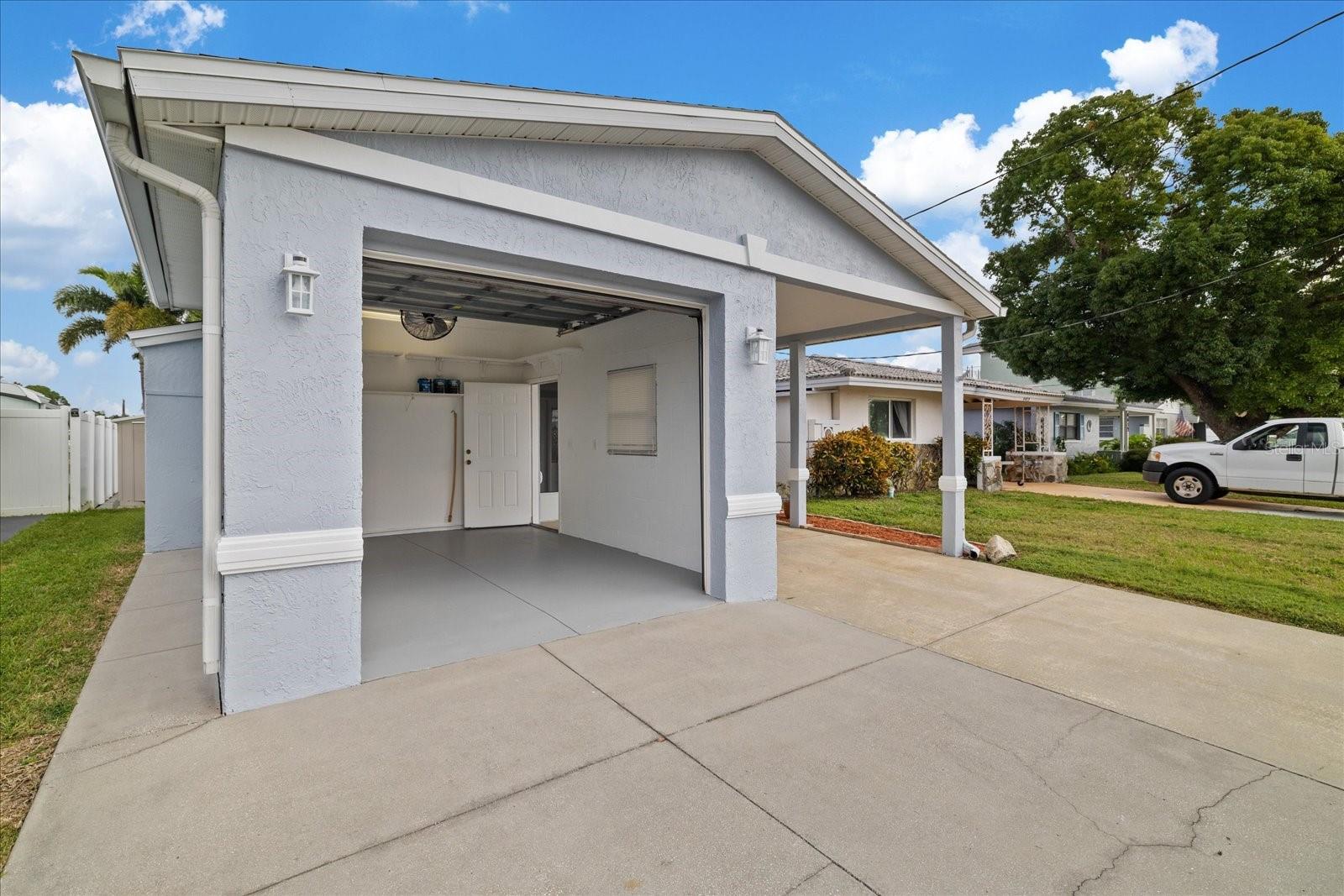Garage open