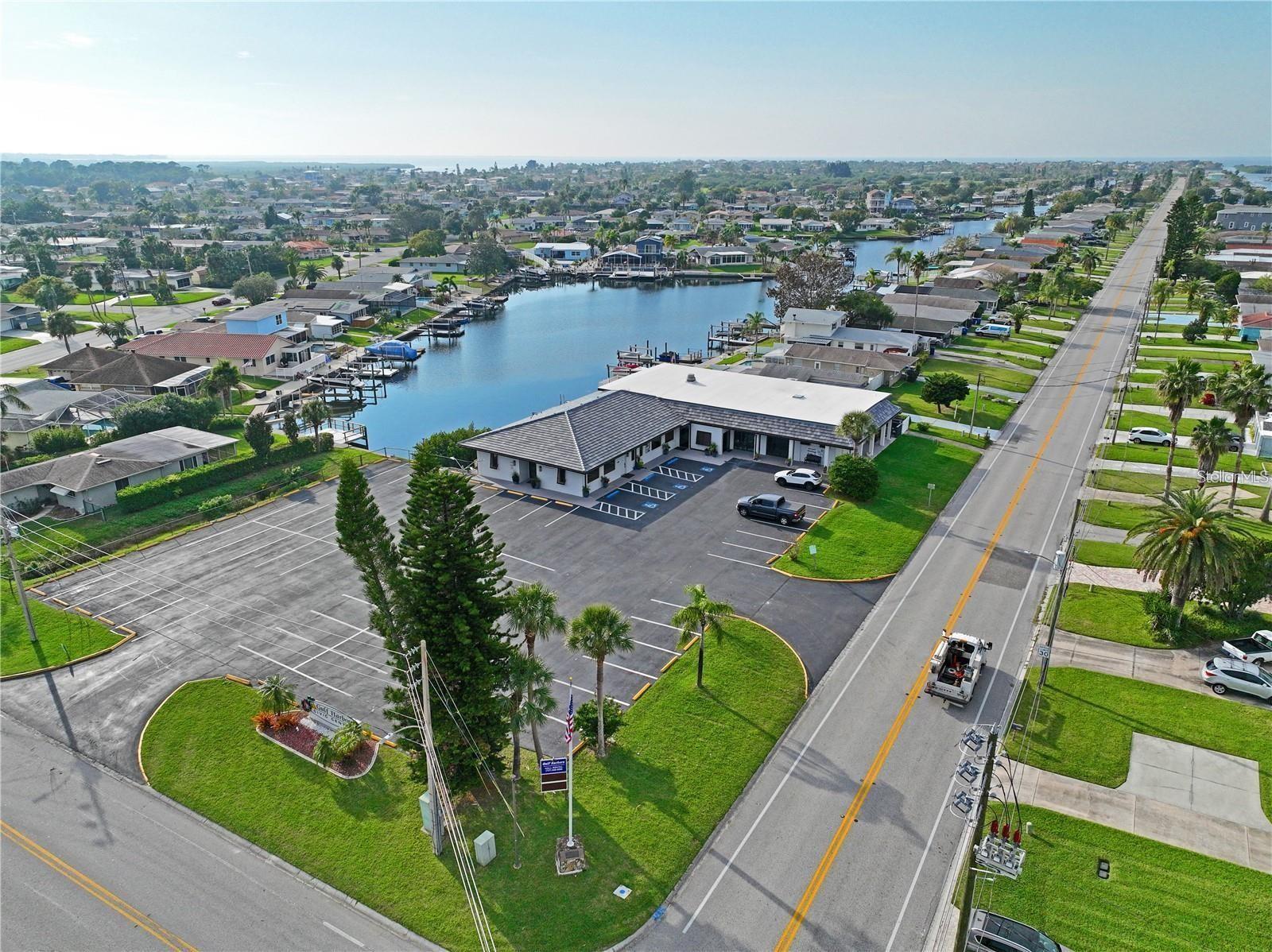 Gulf Harbor Civic Center looking west