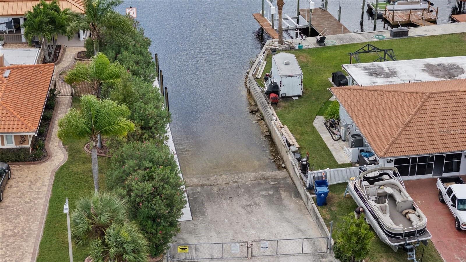 Private Community Boat ramp 1  to the South Channel