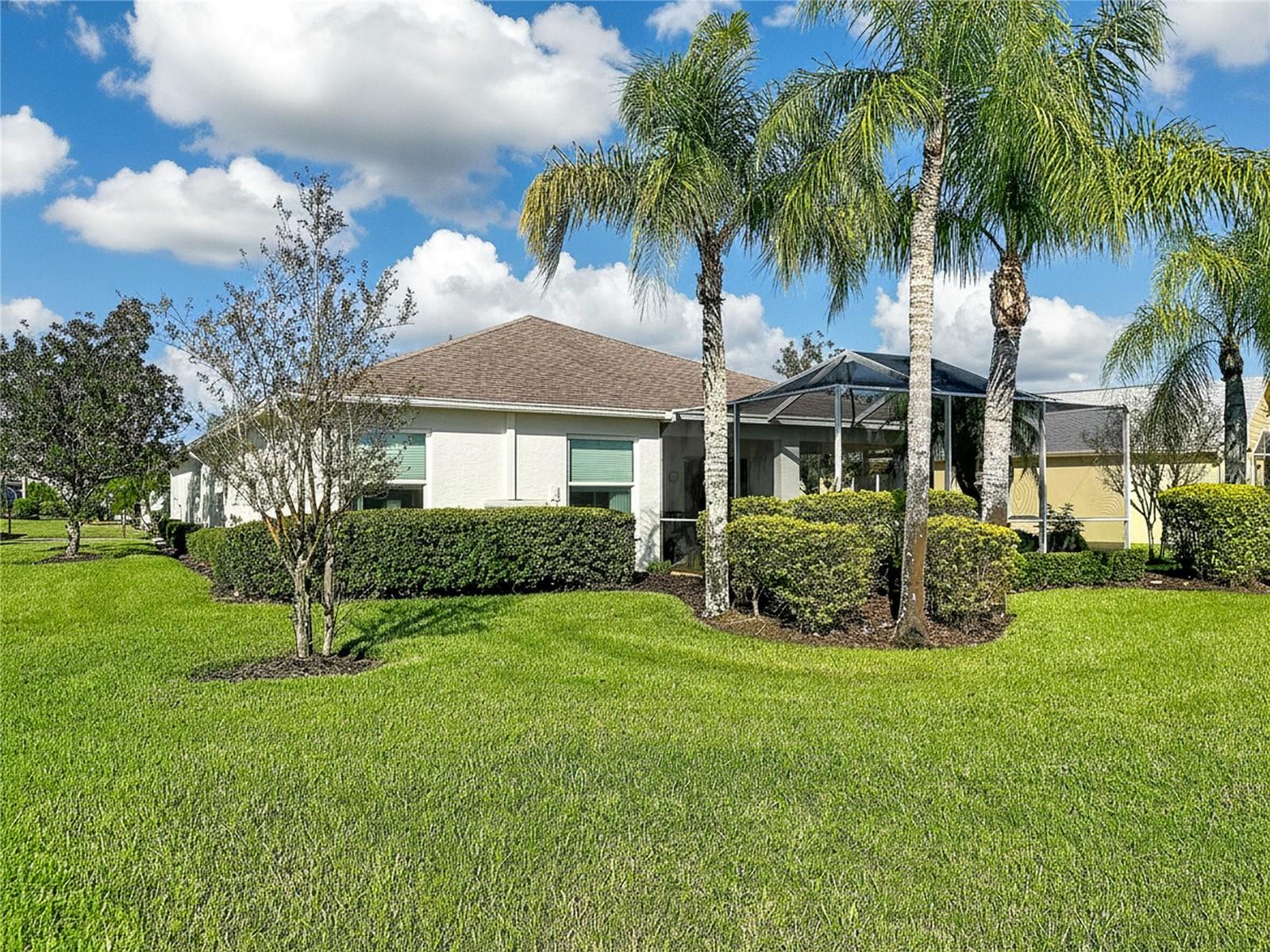 Large yard which is fully maintained by HOA