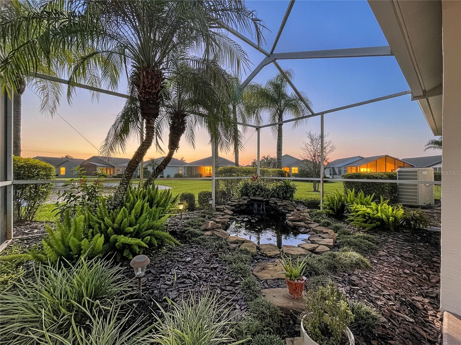 Beautiful evening setting