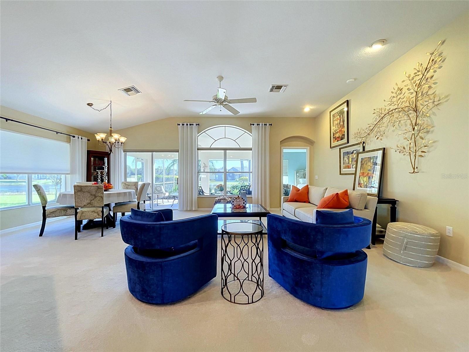 High ceiling adds to spaciousness