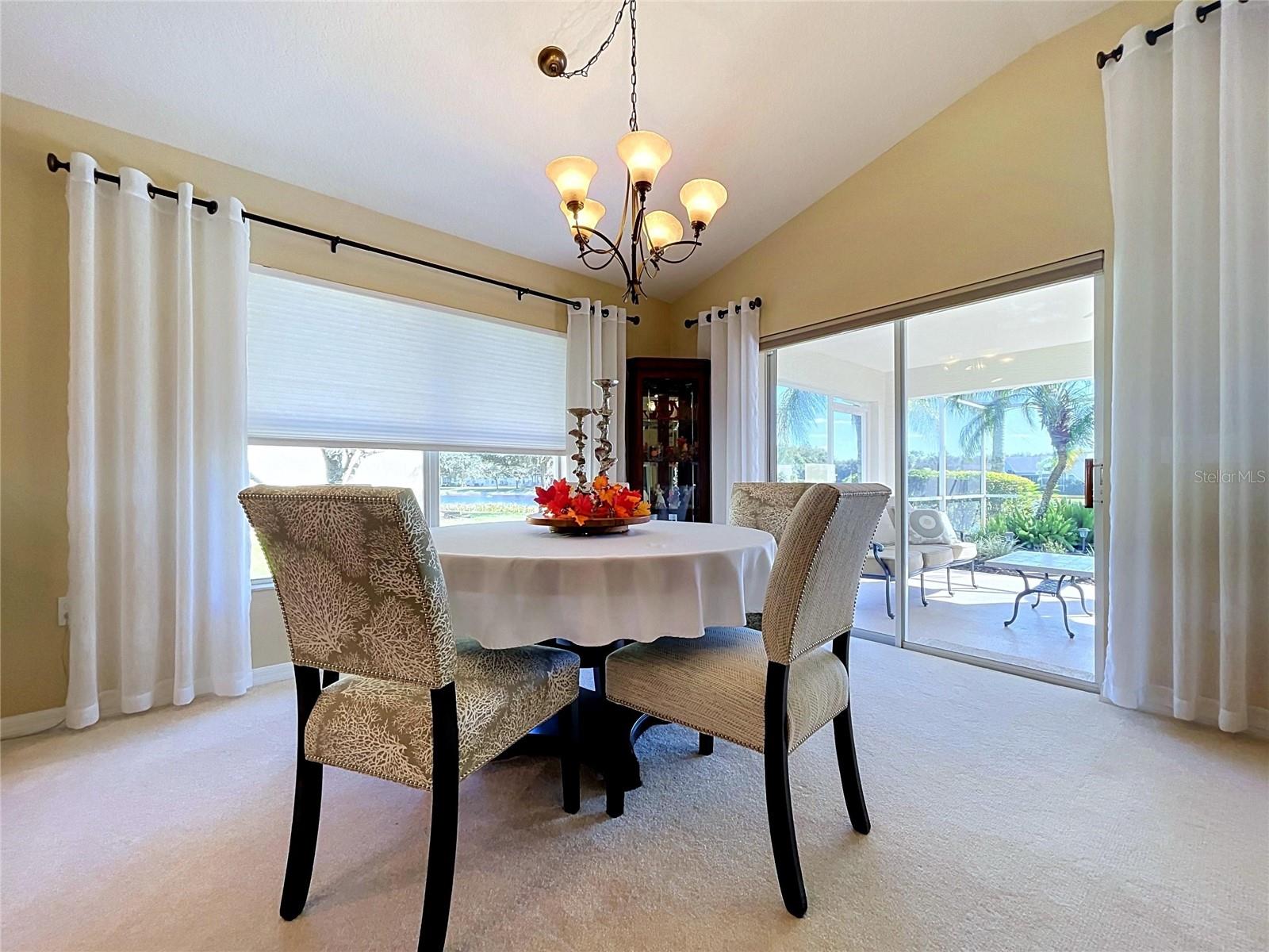 Lots of large windows providing natural light