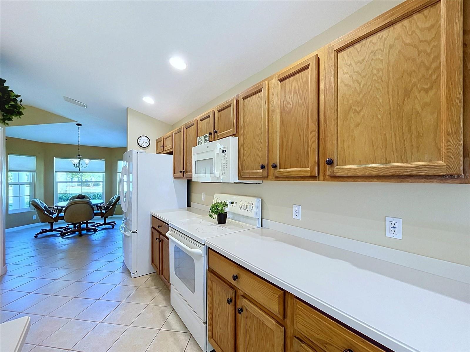 Pantry is beside the refrigerator