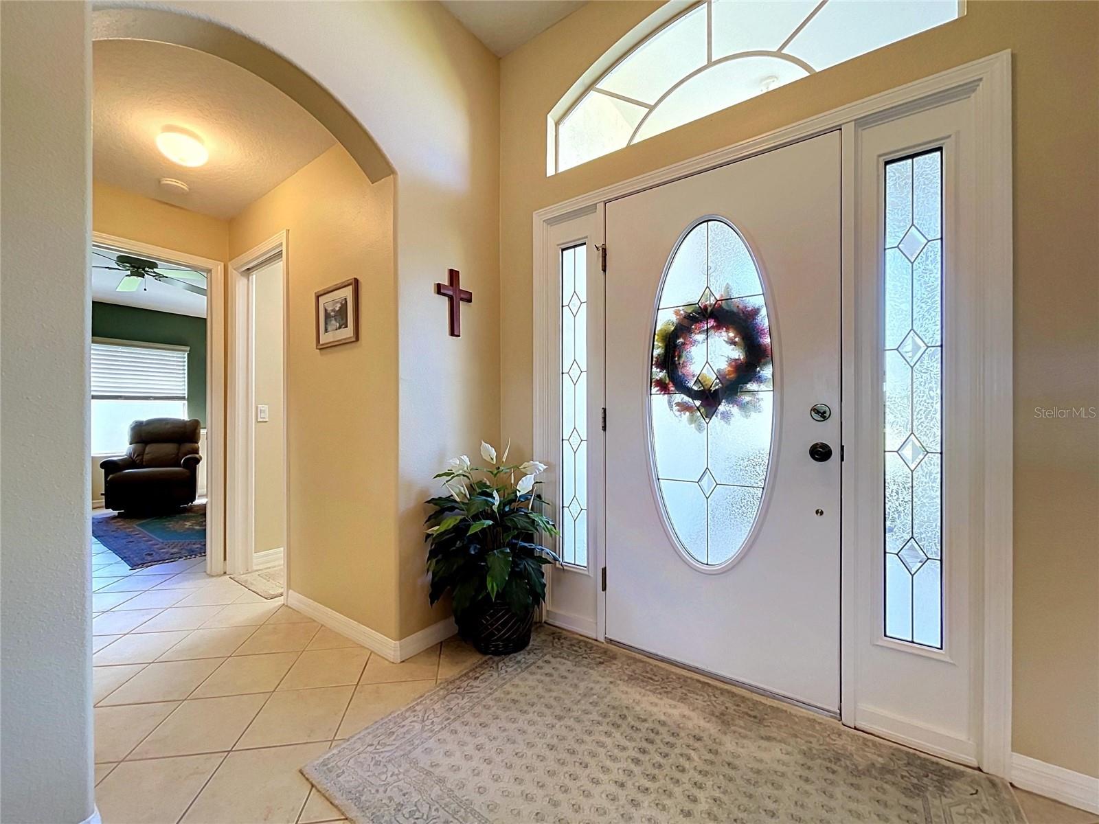 Door has intricate glass insert Door has intricate glass insert
