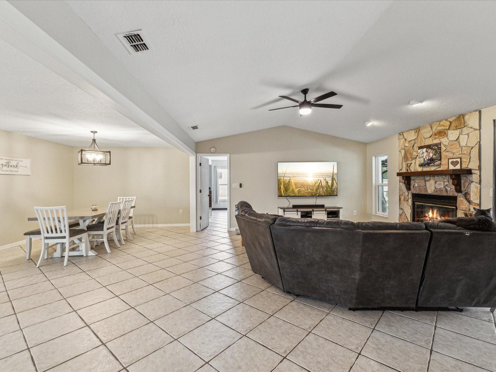 Family Room and Dining Area