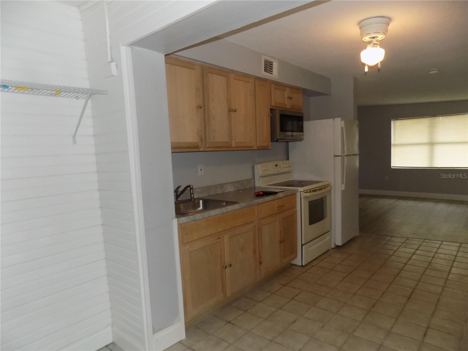 Kitchen view from Living Room