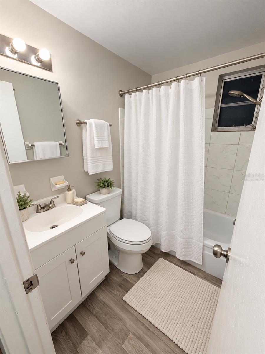 Virtually Staged Main Bathroom