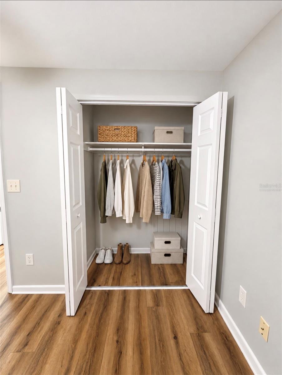 Virtually Staged Bedroom# 2 Closet