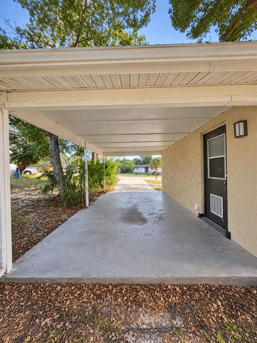 View of Carport from Yard
