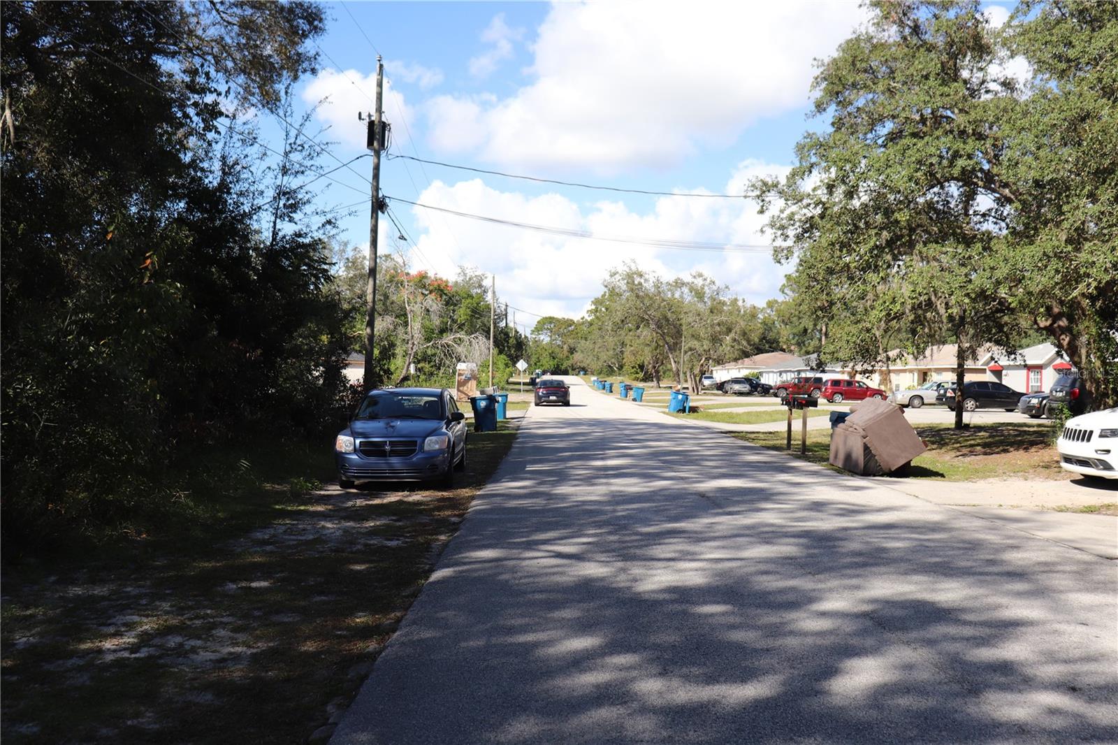LOOKING NORTH FROM PROPERTY