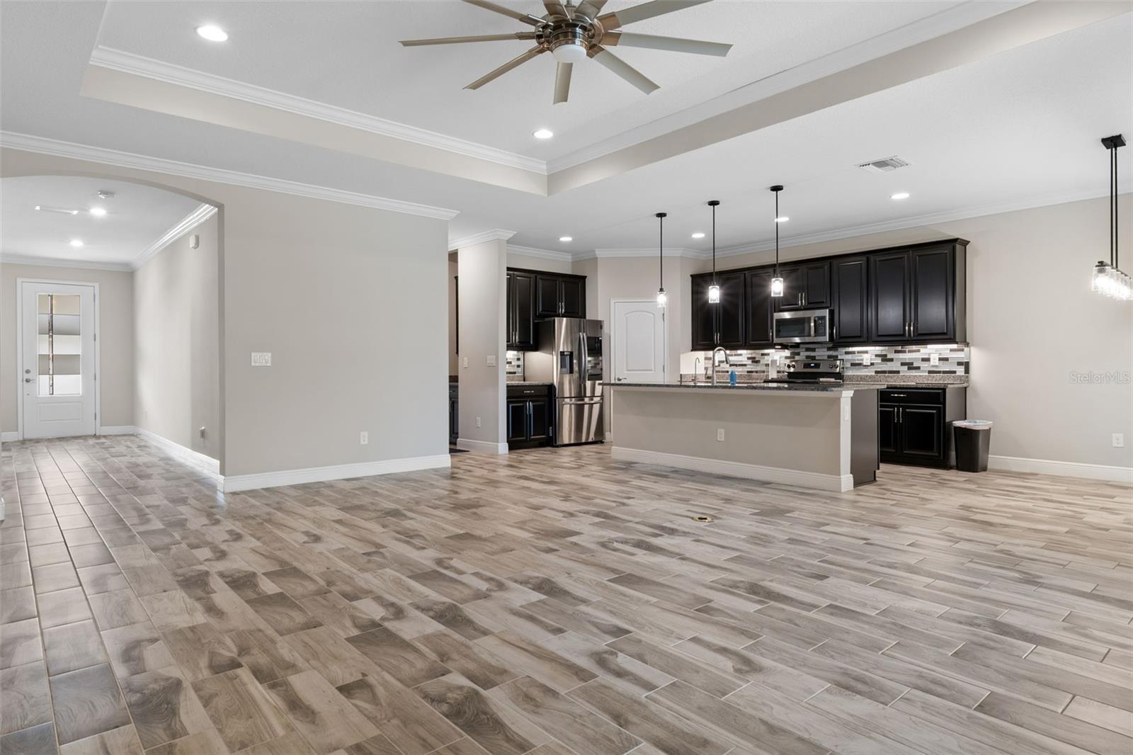 Open floor plan Open floor plan