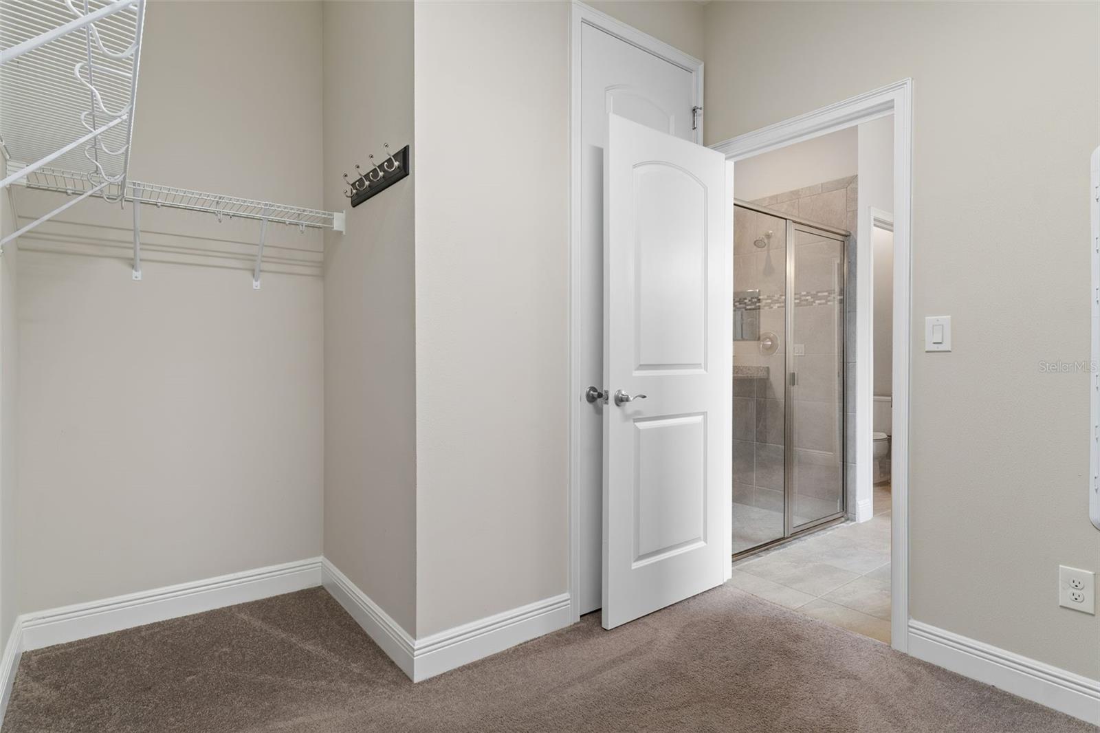 Master walk in closet